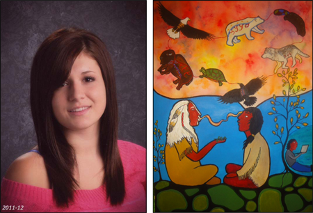 Students Draws on Métis Heritage for Award-winning Painting