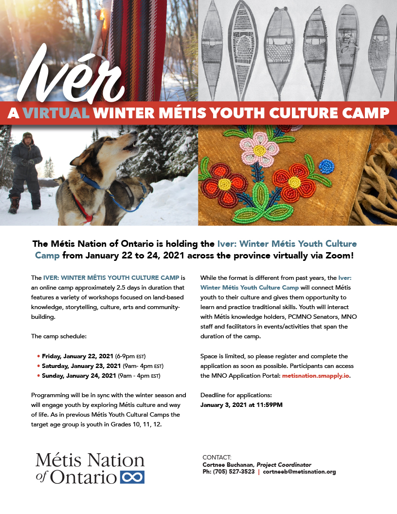 Ivér Virtual Métis Youth Culture Camp