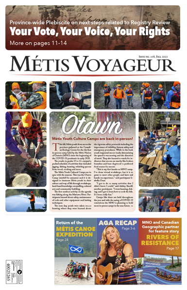 Image of the cover of Métis Voyageur #108